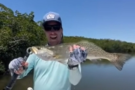 ￼ Big Sea Trout Everglades National Park Joeyflatsfishing.com #trout #fishing #fish #everglades